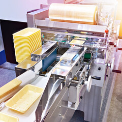 Canvas Print - Industrial machine for packing in food production