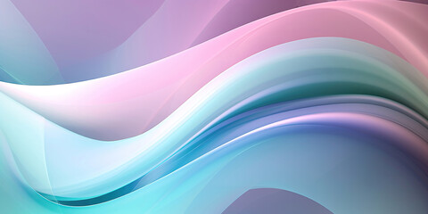 Wall Mural - abstract background with pastel color pink and blue waves, wallpaper concept, generative ai