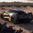 car in the desert 2025 corvette that is based the corvette hd wallpaper