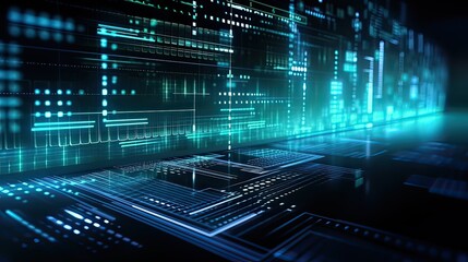 Programming code abstract technology background of software developer and Computer script. Generative Ai.
