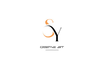 YS, SY, Y, S abstract letters logo monogram