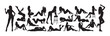 © Andreas - Sexy erotic woman different poses silhouette vector set.