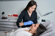 © Viacheslav Yakobchuk - Female doing face anti-aging injections in salon