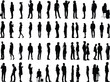 © dhimage - silhouettes of various people