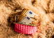 © kkgas/Stocksy - detail of bundles of 50 euro notes.