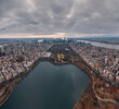 © Yakov Knyazev/Stocksy - Manhattan and central park aerial view on a gloomy day