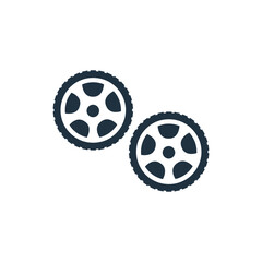 Sticker - wheel icon