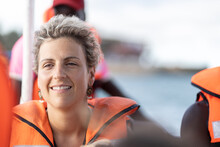  Portrait Of A Woman On A Boat In Senegal
