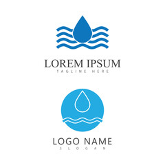 Water wave Logo vector and symbol Template