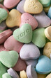 © Sean Locke/Stocksy - XOXO Green Valentine Candy Heart
