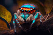 super colorful spider Generative AI