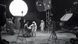 © Stock'd  - staging fake moon landing in film studio, made with generative ai