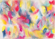 © Catherine MacBride/Stocksy - A Messy Water Soluble Wax Pastel Abstract