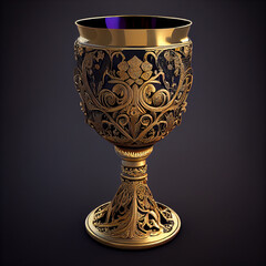 Sticker - Ornate chalice embodies rich Catholic history and tradition generated by AI