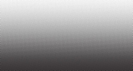 Halftone vector background. Monochrome halftone pattern. Abstract geometric dots background. Pop Art comic gradient black white texture. Design for presentation banner, poster, flyer, business card.