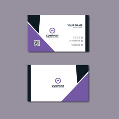 Wall Mural - Corporate purple modern business card
