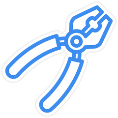 Sticker - Vector Design Pliers Icon Style