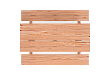Wooden Picnic Table With Benches Top View. 3d Rendering