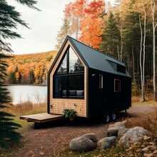 Maine Lakeside Tiny House In The Woods