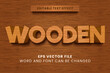 © yustika - Wooden 3d text effect on wooden background