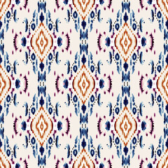  Ikat border geometric ethnic oriental pattern traditional on black background.folklore tribal vector illustration.Aztec style beautiful embroidery.ancient art of arabesque,kente cloth,interior,carpet.