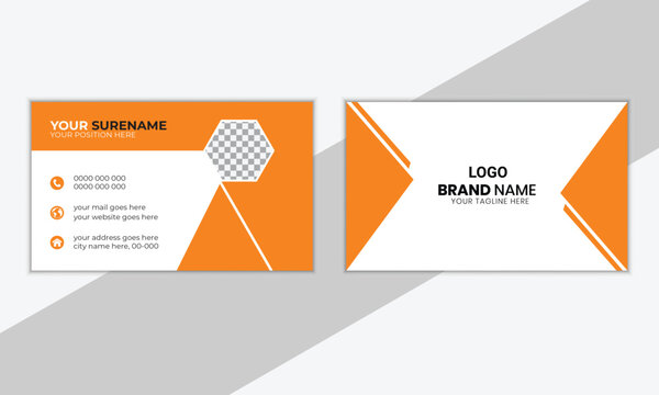 Modern and clean business card design template vector-illustration