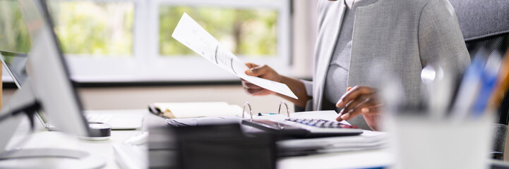 Poster - African American Accountant Or Auditor