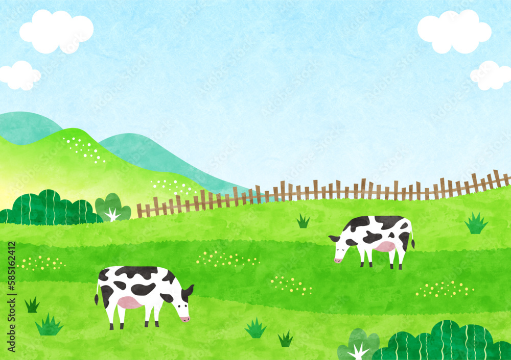 油彩画 牧場の風景 牛たち Amazon.co.jp: 26 枚の絵画牧草地
