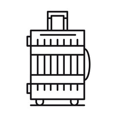 Canvas Print - suitcase icon line