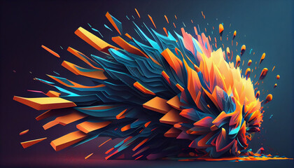 discover a dreamy 3d abstract background blending pastel colors and swirling shapes. realistic rende