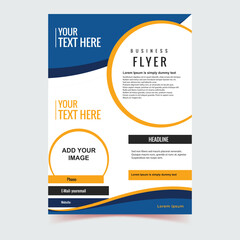 Wall Mural - Business flyer design for your company, school admission vector design, post vector design, social media post banner, webinar vector design