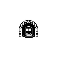 Sticker - Train tunnel icon isolated on white background