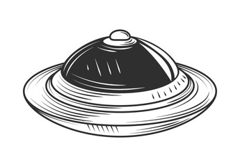 Wall Mural - UFO spaceship icon