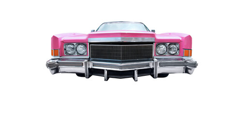 Beautiful US vintage convertible in pink