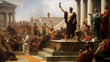 Marcus Aurelius Portrait - Roman Emperor Philosopher - Generative AI