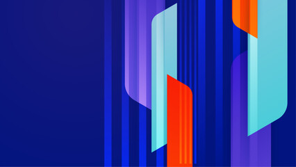 Vector creative fluid dynamic style poster. dynamic color background.