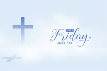 Poster - christianity-inspired good friday backgrounds with cloud effect