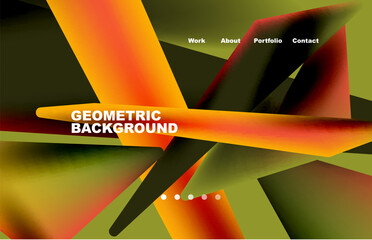 Wall Mural - Shards shape composition abstract background. Web page for website or mobile app wallpaper