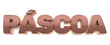 3d easter logo for advertising campaigns in brazil feliz pascoa in brazil
