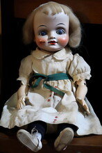 Vintage Creepy Broken China Doll, Made With Generative Ai