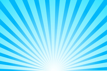 Light blue background with blue rays from below