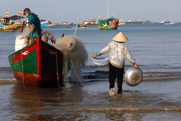 Wall Mural - Daily life. Vietnam.