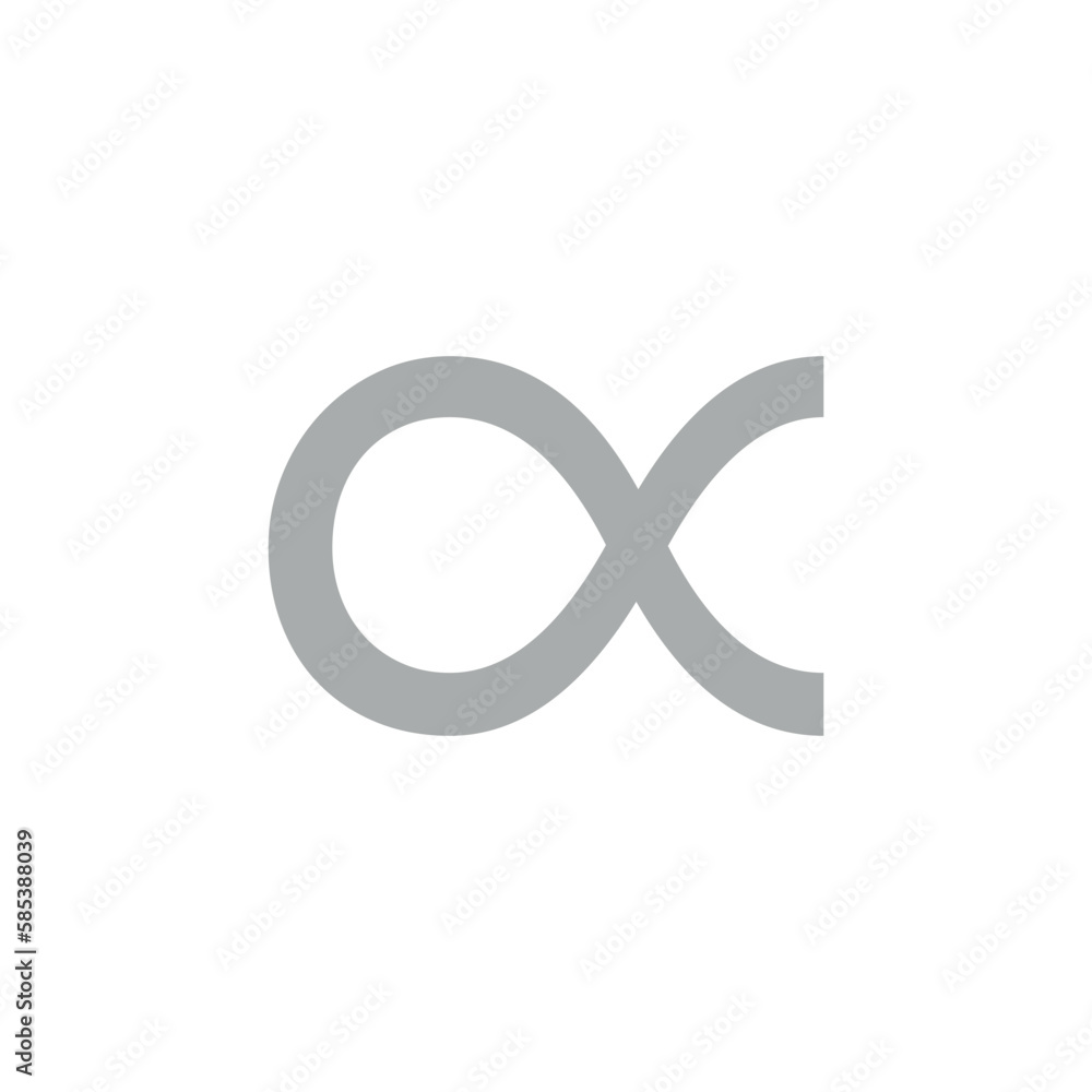 inversely proportional symbol. Proportionality sign vector.