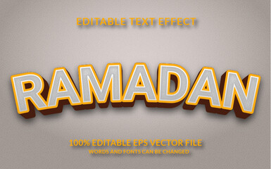 Wall Mural - Ramadan Editable Text Effect