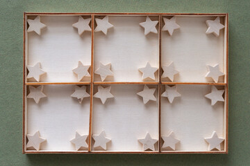 Wall Mural - shallow box with stars