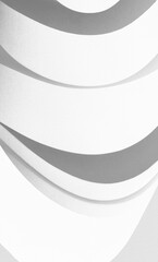 Wall Mural - Wavy white shapes in motion, abstraction