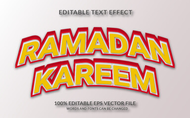 Wall Mural - Ramadan Kareem Editable Text Effect