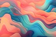 Summer vibe colorful abstract elements with pink and pastel blue hues. Wavy elegant backdrop, Generative AI