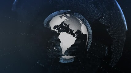 Wall Mural - world wide web Global communications, system and the world wide web. Digital world background. Blue planet earth from space. universe view web futuristic galaxy geography