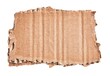 © Krakenimages.com - One ripped piece of cardboard material over isolated white background